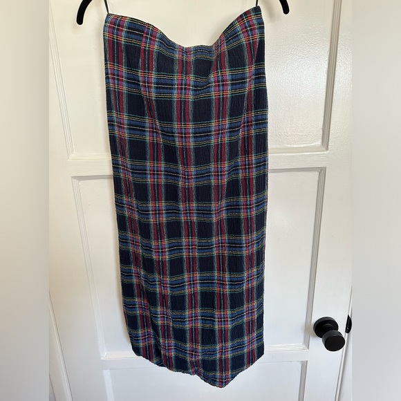 NWT Zara plaid midi skirt - Picture 1 of 6